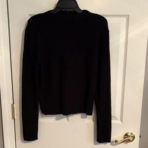 Old Navy Black Ribbed Knit Sweater
